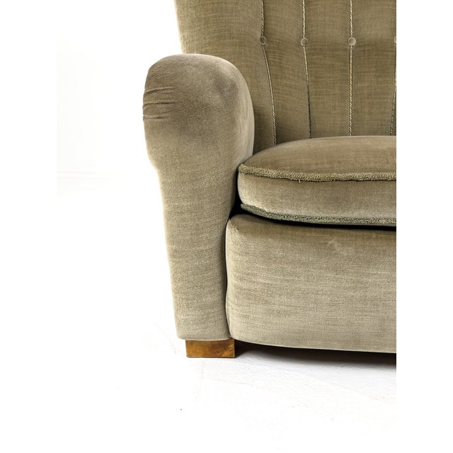 Swedish Modern Easy Chair, Sweden, 1940s For Sale - Image 10 of 11