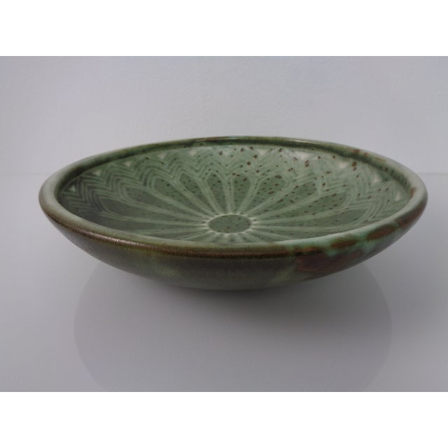German Studio Ceramic Bowl by Monika Maetzel, 1960s For Sale - Image 6 of 16