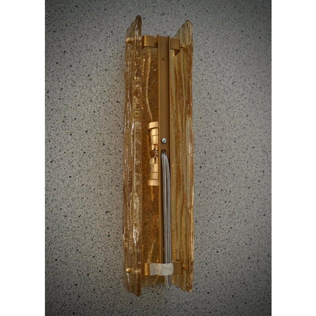 Murano Art Glass Orange Color Wall Light, 2000 For Sale - Image 6 of 10