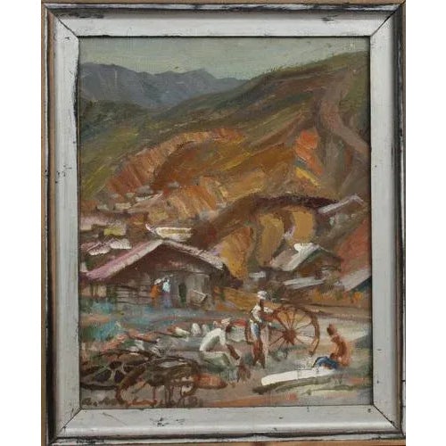 India, Oil on Board, 20th Century For Sale - Image 5 of 5