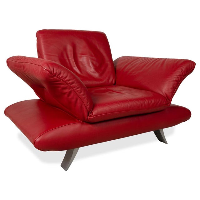 Chair in Red Leather from Koinor Rossini For Sale - Image 17 of 17