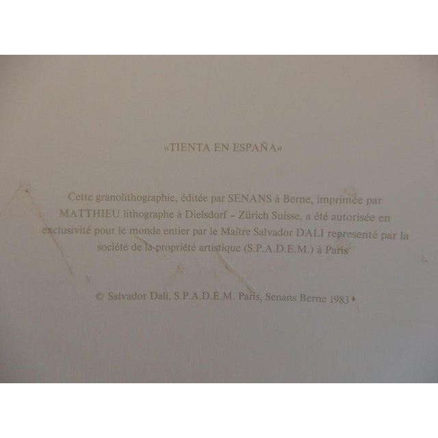 Salvador Dalí, Tempting in Spain, 1983, Lithograph For Sale - Image 7 of 8