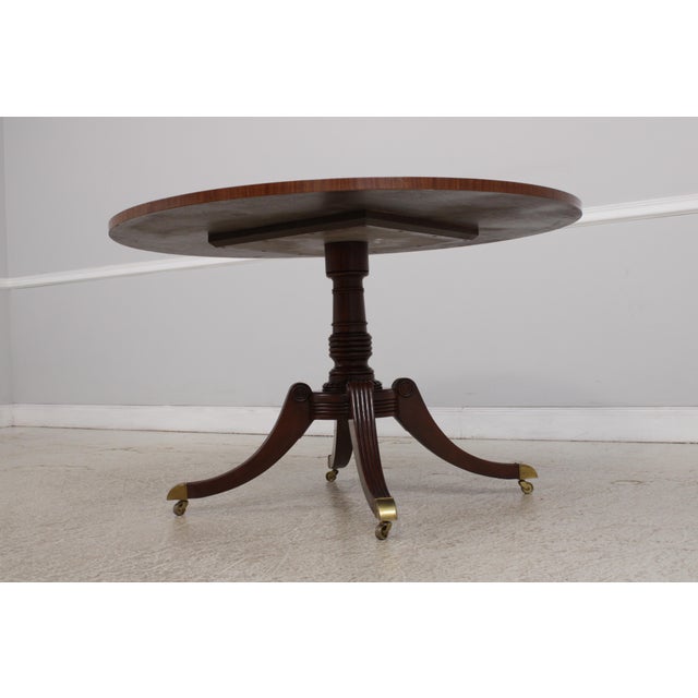 Baker Collector's Edition 48-in Round Inlaid Pedestal Table For Sale - Image 14 of 15