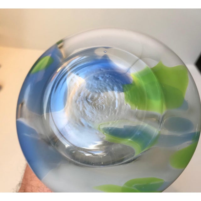 1960s Vintage Striped Murano Vase by Venini, 1960s For Sale - Image 5 of 8