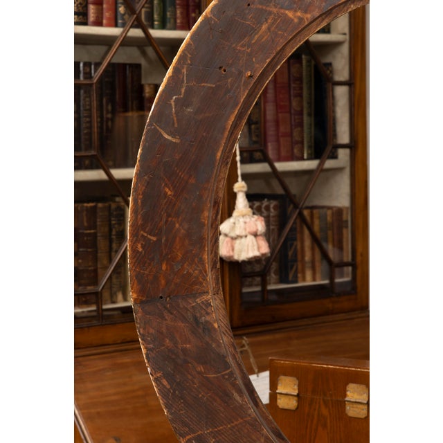 American 19th Century Oval American Sand Gilt Oval Portrait Frame For Sale - Image 3 of 6