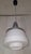Vintage Ceiling Lamp with Aluminum Mount and White Glass Shade, 1970s For Sale - Image 6 of 8