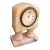 Antique White Alabaster Stone Mantel Clock With German Movement — Hollywood Regency For Sale