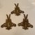 Peacock Brass Hardware 1940s Boho Art Nouveau Brass Embellishments - Set of 3 For Sale - Image 13 of 13