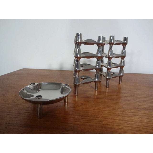 Candleholders by Ceasar Stoffi & Fritz Nagel for BMF, 1960s, Set of 9 For Sale - Image 10 of 14