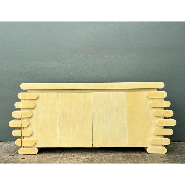 Vintage Columbian Tessellated Bone Stacked Credenza For Sale - Image 13 of 14