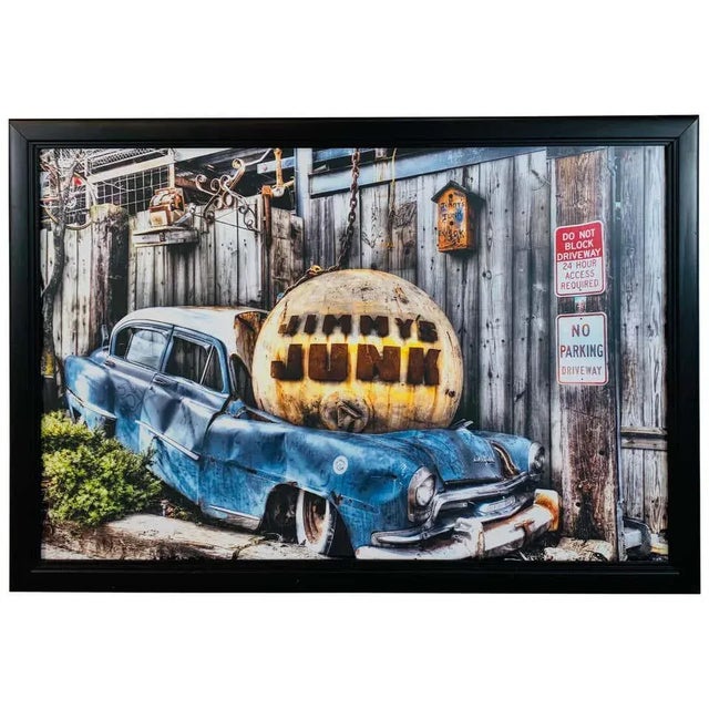 Jimmy's Junkyard Entrance Framed Print For Sale - Image 11 of 11