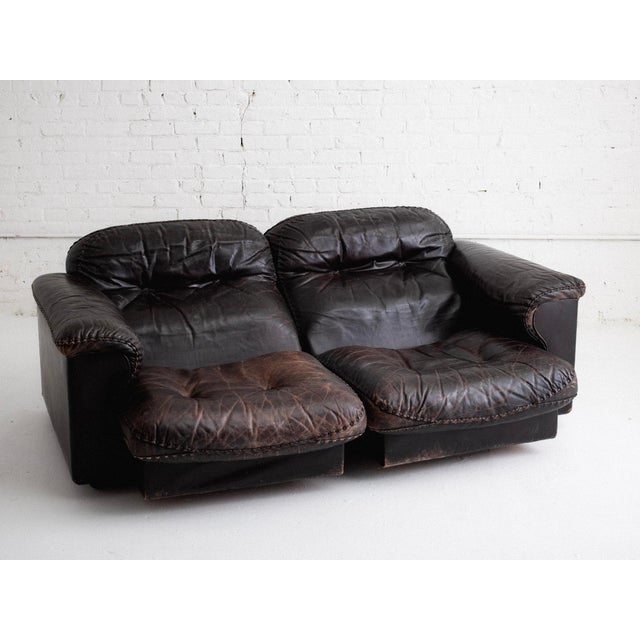 1970s "Ds101" Leather Sofa by De Sede, 1970s For Sale - Image 5 of 12