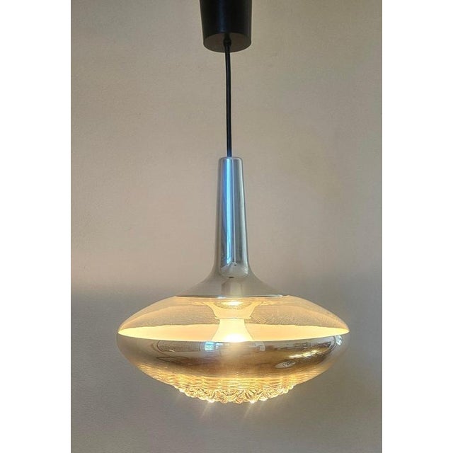 Mid-Century Glass Pendant Light from Peill & Putzler, Germany, 1970s For Sale - Image 11 of 13