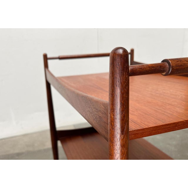 Mid-Century Teak Serving Bar Cart, 1960s For Sale - Image 6 of 18