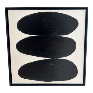 Oil on Canvas, Black & White Series, Iris Dankner, New York, 2023 For Sale