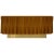 Gold Mid Century Italian Faceted Oakwood and Brass Sideboard by L.A. Studio For Sale - Image 8 of 8