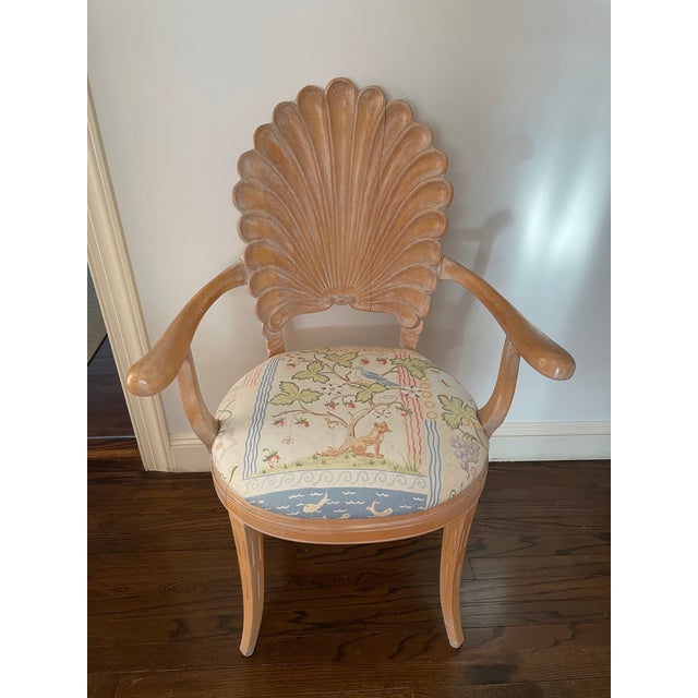 Vintage shell back chair clearance