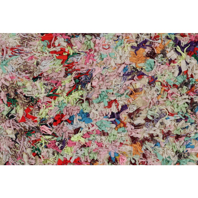 Moroccan Vintage Moroccan Shag Rug With Polychromatic Geometric Patterns From Rug & Kilim For Sale - Image 3 of 7