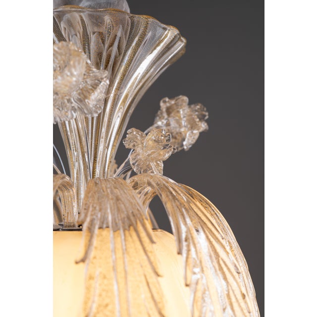 Art Deco Murano Glass Art Stained Lantern by Archimede Seguso for Seguso, 1950s For Sale - Image 9 of 13