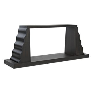 Aurora Console, Ebony Walnut For Sale