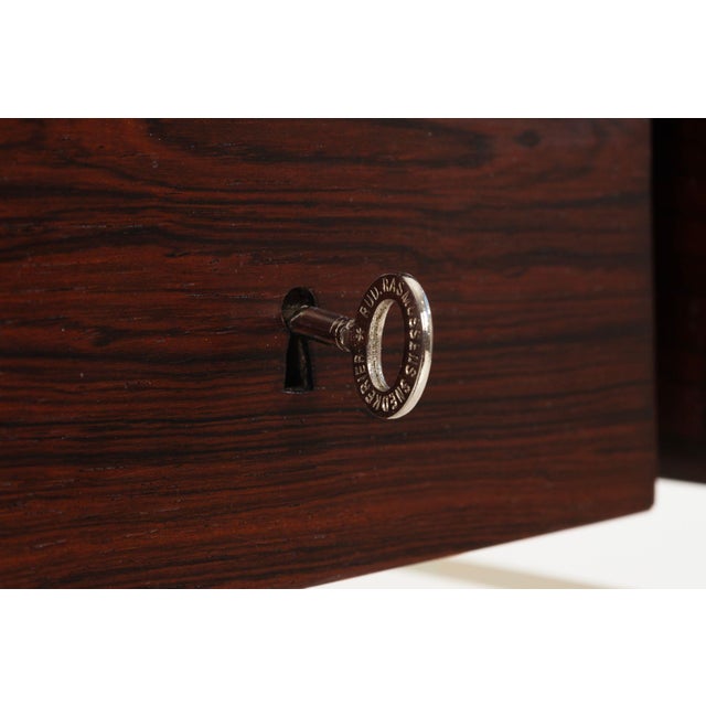 Red Poul Nørreklit Rosewood and Lucite Executive Desk for Sigurd Hansen, Denmark, 1960s For Sale - Image 8 of 18