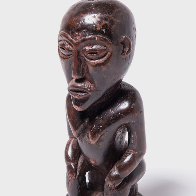 Mid 20th Century Congolese Seated Luba Figure, C. 1950 For Sale - Image 5 of 5