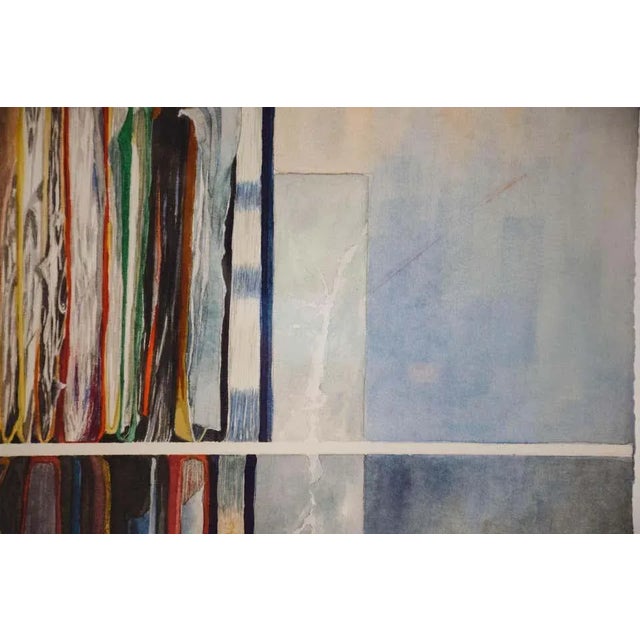 Late 20th Century "MisFiled" Watercolor Painting of a Reflective Shelf by Peggy Hoekman, Framed For Sale - Image 10 of 13