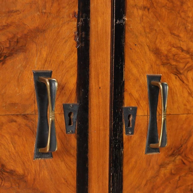 Art Deco Credenza in Walnut and Walnut Burl For Sale - Image 12 of 16