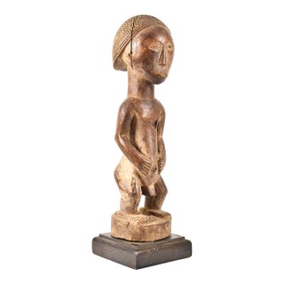 Early 20th Century Tabwa Standing Male Figure on Custom Base For Sale