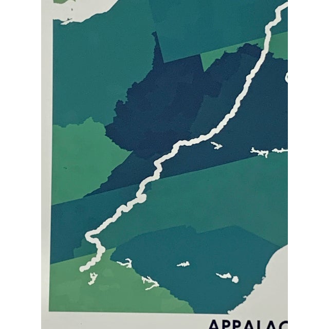 Contemporary Appalachian Trail Map Print For Sale In Washington DC - Image 6 of 10
