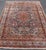 Antique Kerman Rug With Soft Blue Field, Rose Red Medallion and Floral Design 5'10 X 8'6 For Sale - Image 4 of 15