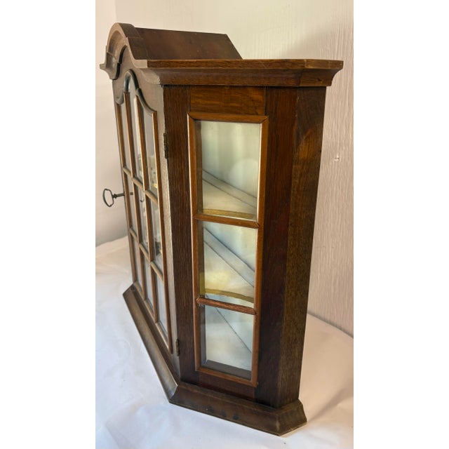 Vintage Dutch Wall Cabinet With Key For Sale - Image 4 of 7