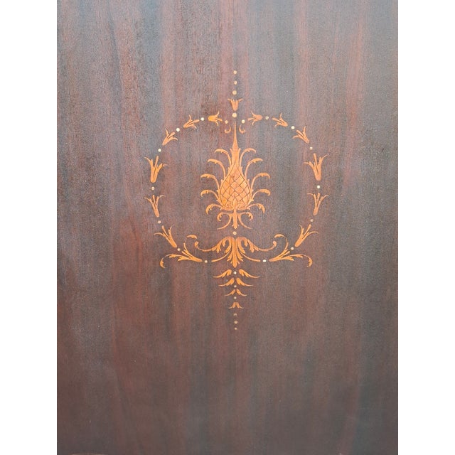 Payne Furniture Mahogany Inlaid Sheet Music Cabinet, Circa 1890s For Sale - Image 12 of 12