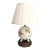 1940s Porcelain Floral Pearl Lamp & Shade by Rosenthal For Sale