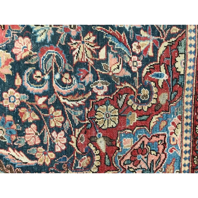 Vintage Wool Kashan Rug, 1920s For Sale - Image 10 of 16