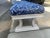 Mid Century Neoclassical Ottoman or Bench Upholstered in Ralph Lauren For Sale - Image 4 of 12