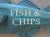 Contemporary Large Hand Carved Wood Fish & Chips Sign For Sale - Image 3 of 8