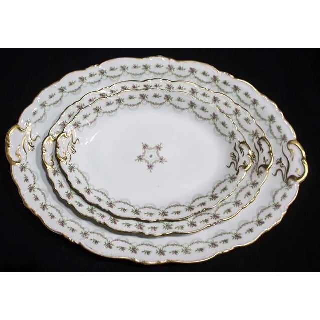 French Country French Depose' Platters by Limoges C. Ahrenfeldt. - Set of 3 For Sale - Image 10 of 10
