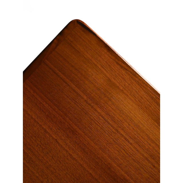 Vintage Scandinavian Teak Coffee Table with Carved Edge, 1960s For Sale - Image 4 of 8