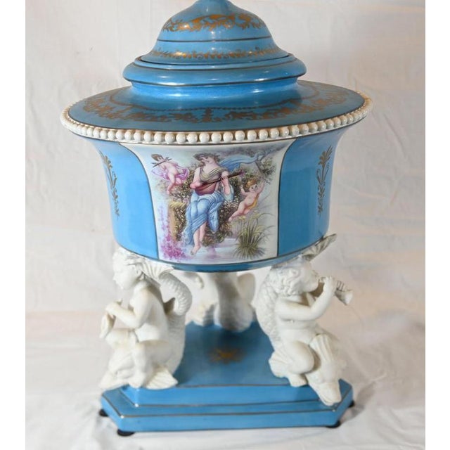 French Porcelain Vases, Set of 2 For Sale - Image 4 of 11