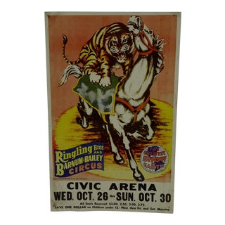 1960 Ringling Brothers and Barnum & Bailey Circus Poster For Sale