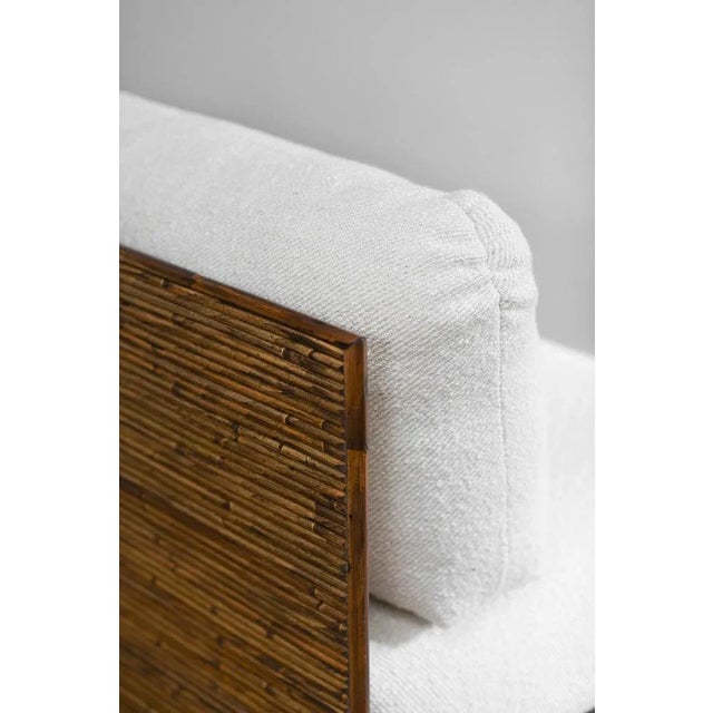 Set of Modular Sofa in Bamboo with Dedar Fabric Cushions For Sale - Image 10 of 11