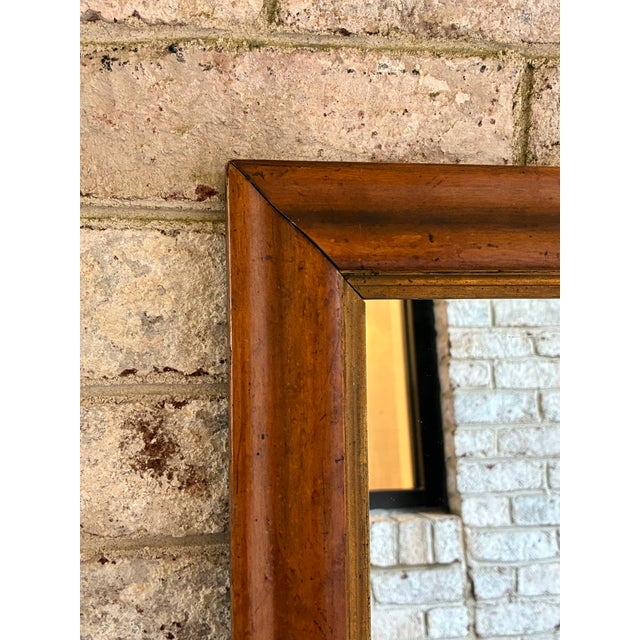 Vintage Wooden Mirror, Early American For Sale - Image 9 of 15
