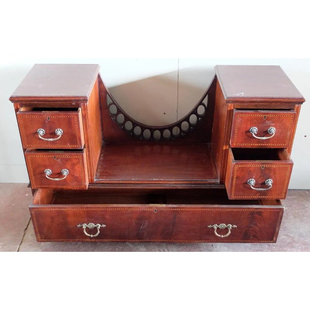 Antique English Mahogany Chest of Drawers For Sale - Image 3 of 7