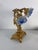 Large Italian Art Nouveau Three-Light Table Lamp in Gilded Bronze and Murano Glass, 1980s For Sale - Image 13 of 15