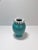 A sculptural turquoise glazed ceramic vase by Belgian ceramicist Alexandre de Wemmel, created in Belgium during the...
