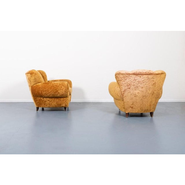 Lounge Chairs from Arredementi Borsani, Set of 2 For Sale - Image 4 of 10