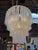 1970s Tiered Textured Murano Glass and Brass Chandelier For Sale - Image 9 of 9