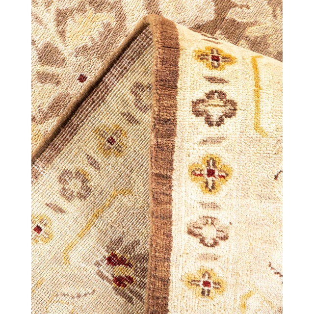 Vintage Traditional Hand Knotted Wool Area Rug, Brown - 5'10" X 8'9" For Sale In New York - Image 6 of 9