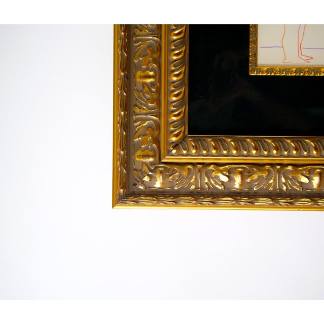 Gilt Wood Frame Pablo Picasso Lithograph "La Comedie Humaine" For Sale - Image 12 of 12